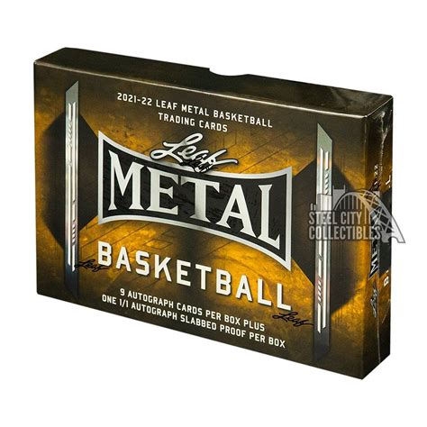 leaf metal basketball jumbo box|leaf metal basketball cards.